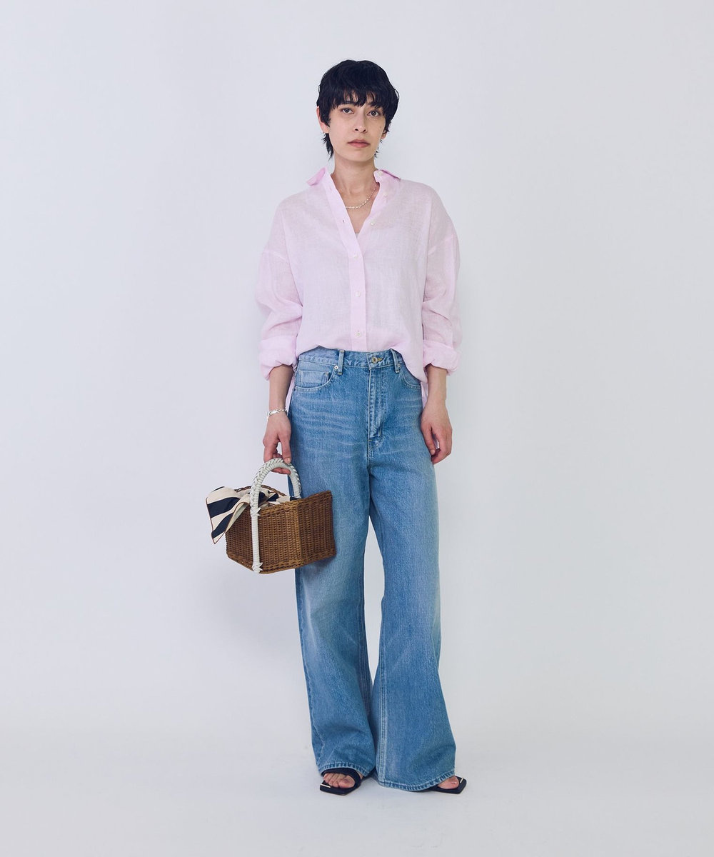 1er Arrondissement 60リネンシャツ ピンク