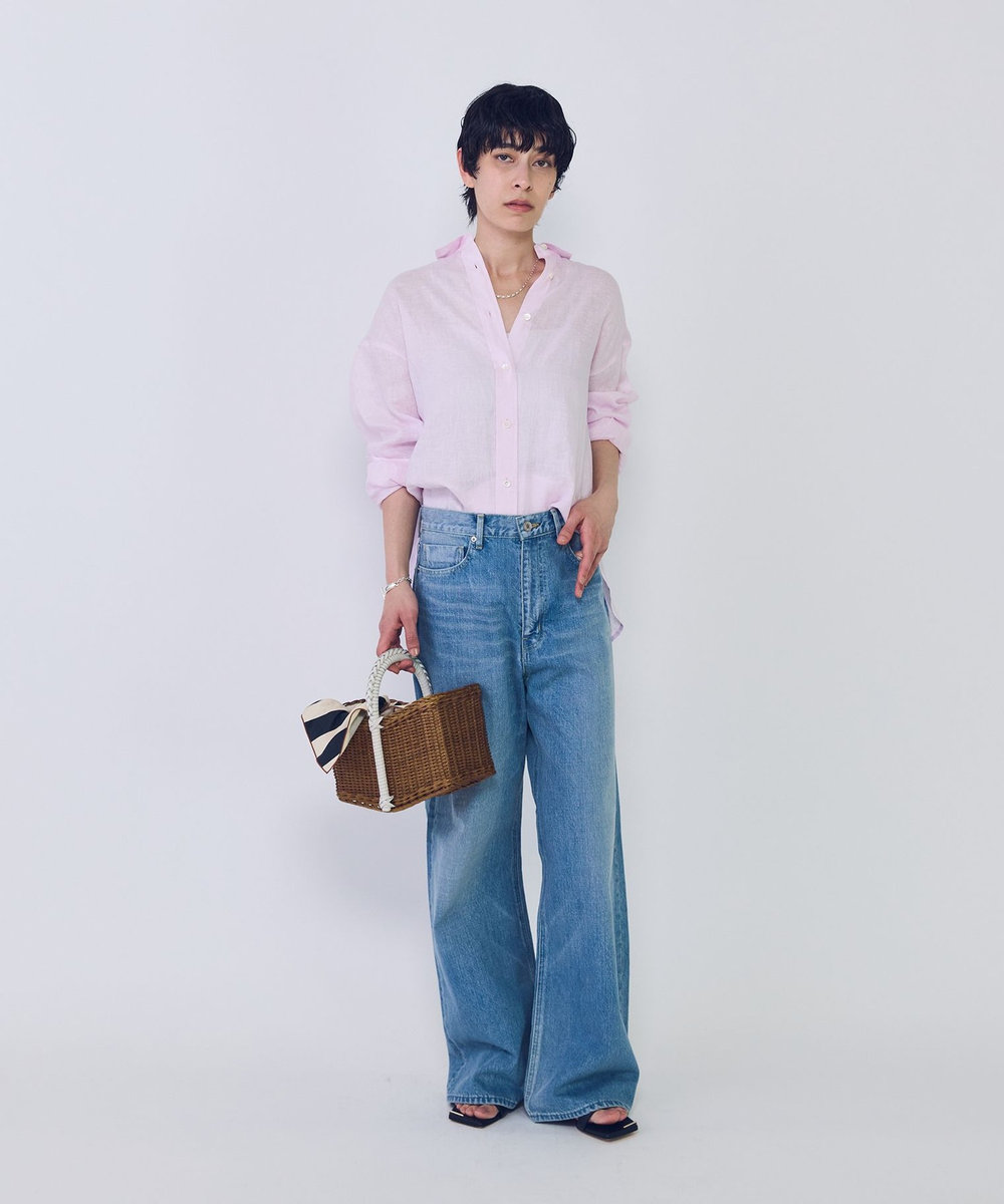 1er Arrondissement 60リネンシャツ ピンク
