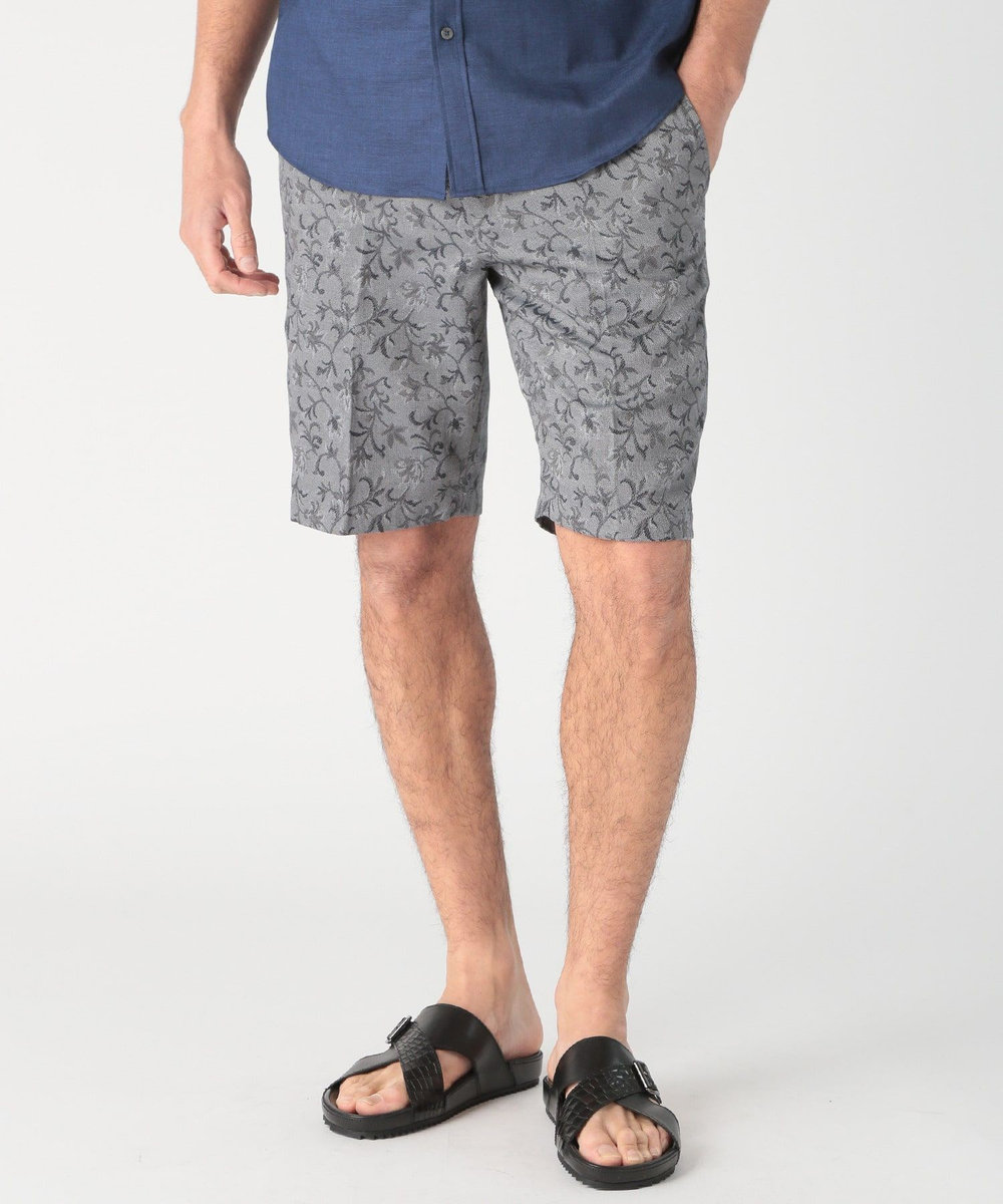 MEN'S BIGI ジャガードハーフパンツ ライトグレー