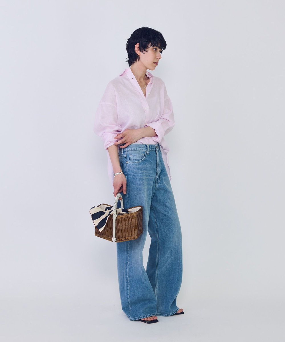 1er Arrondissement 60リネンシャツ ピンク
