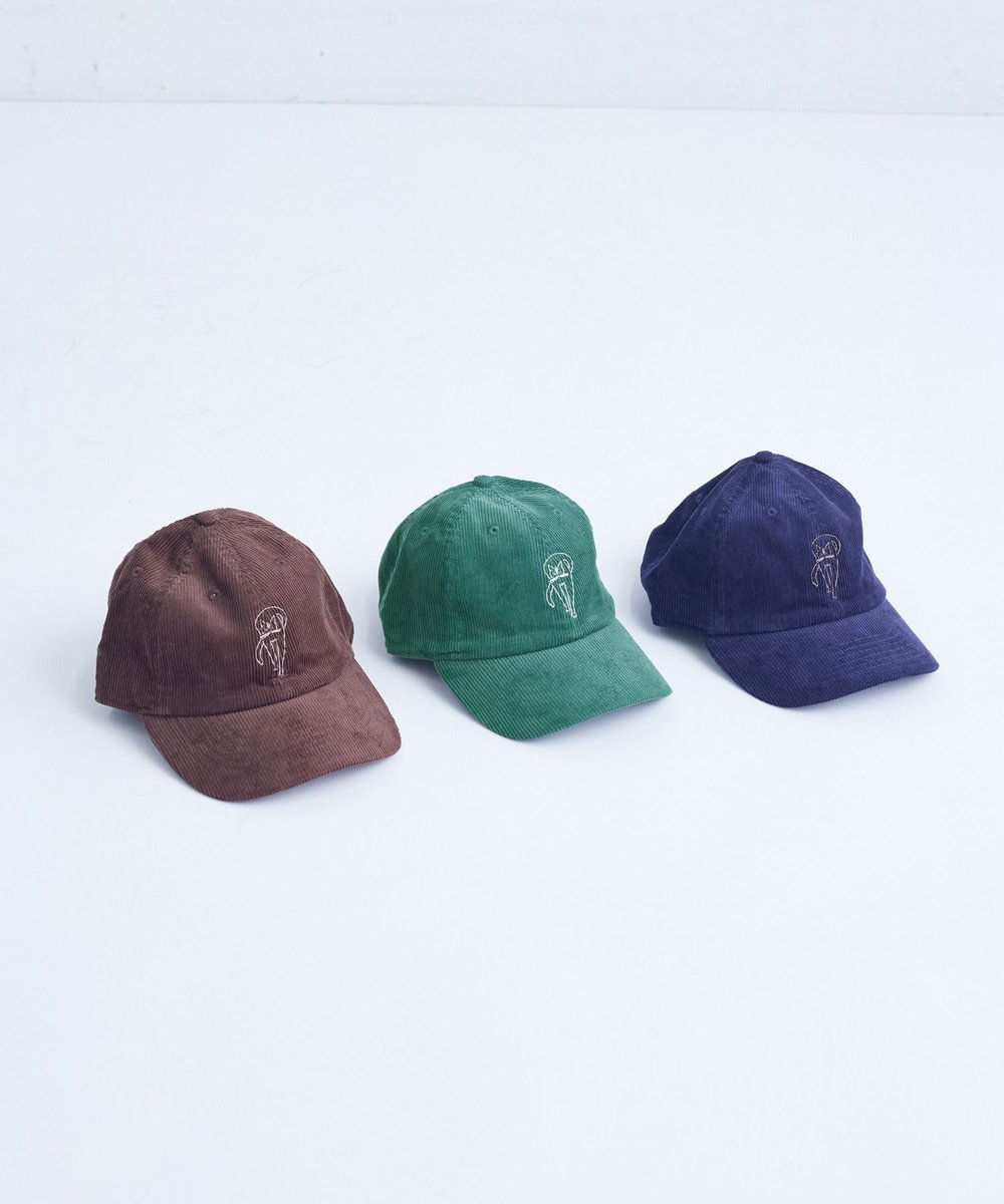 congés payés ADIEU TRISTESSE ichiro yamaguchi.コーデュロイキャップ グリーン