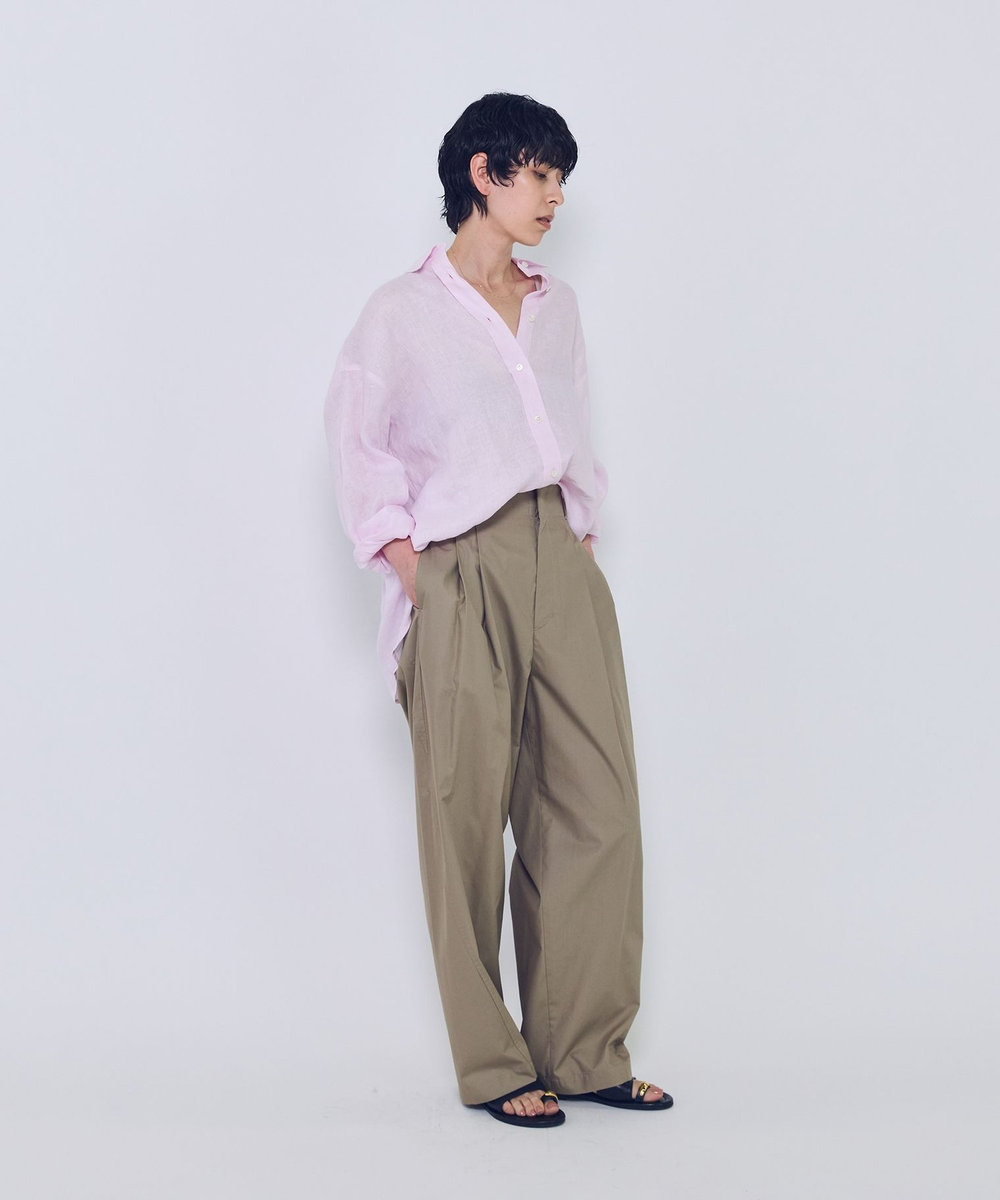1er Arrondissement 60リネンシャツ ピンク