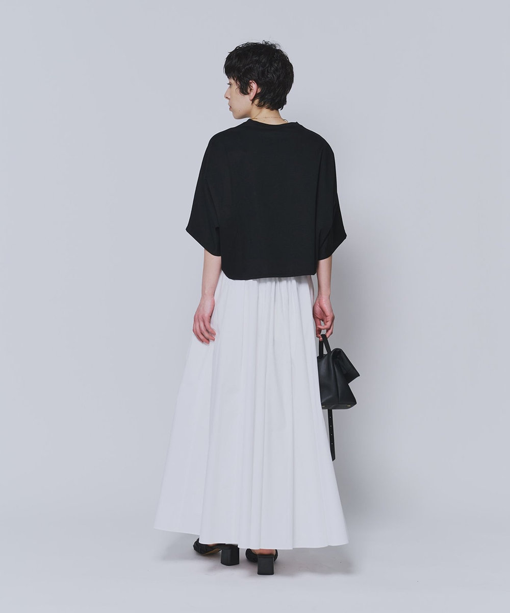 1er Arrondissement ハイゲージポンチクロップドＴシャツ ブラック