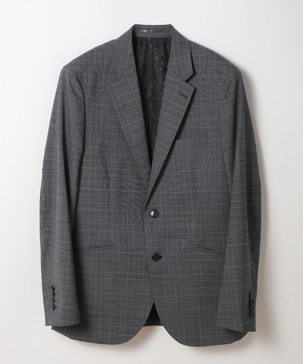 MEN'S BIGI ウールメランジグレンチェックスーツ＜セットアップ＞ グレー