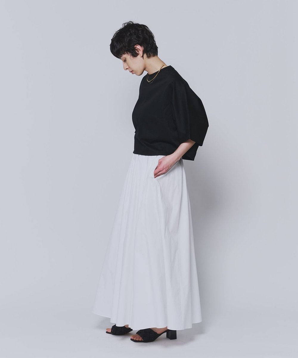 1er Arrondissement ハイゲージポンチクロップドＴシャツ ブラック
