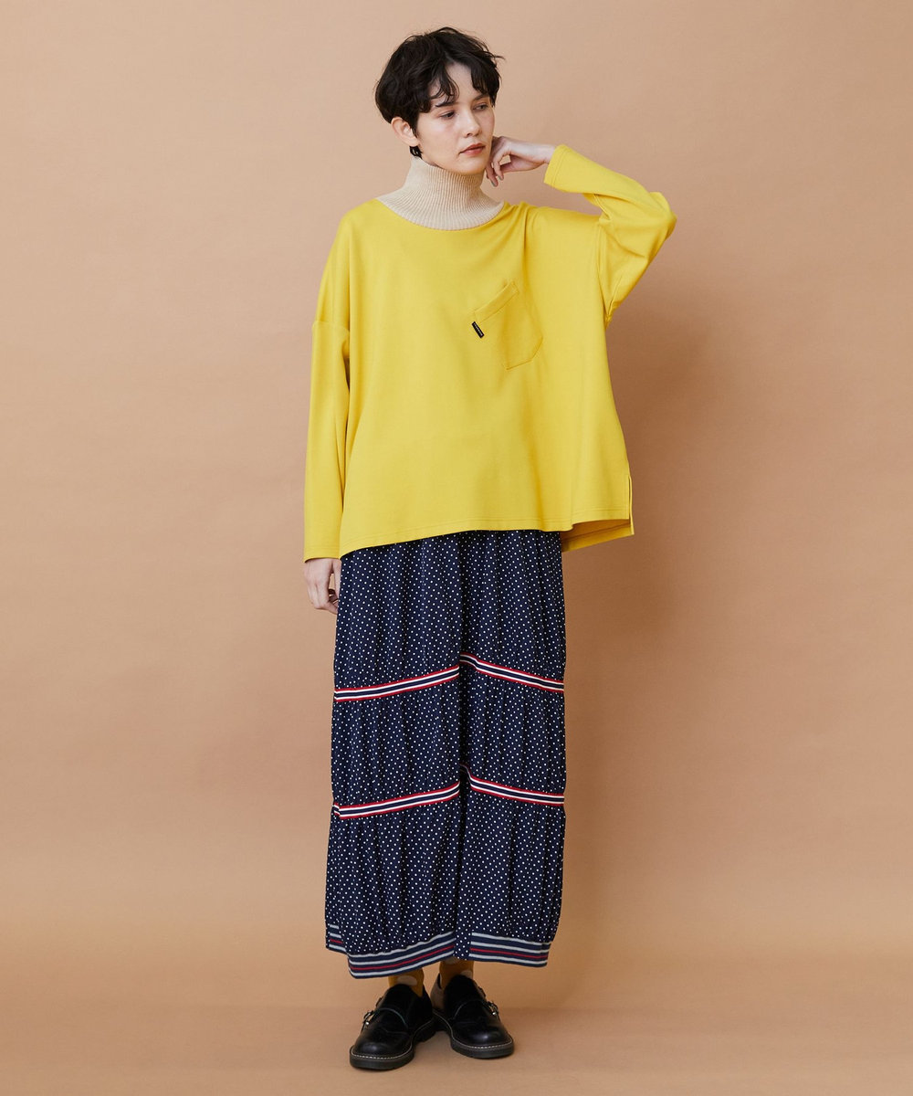 FRAPBOIS ロールネック カットソー イエロー