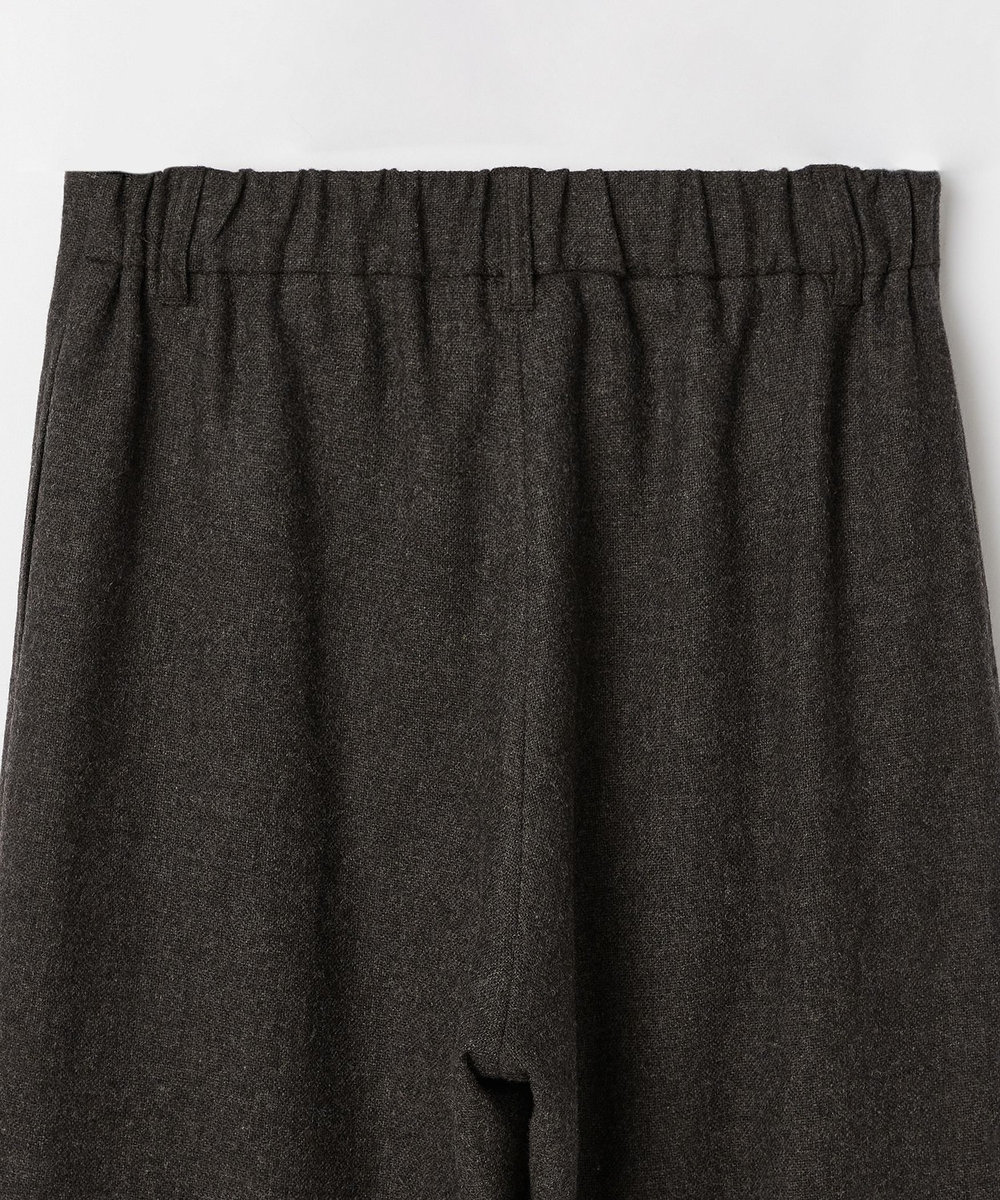 LOISIR エステルウールエターミンクロップドパンツ ブラウン