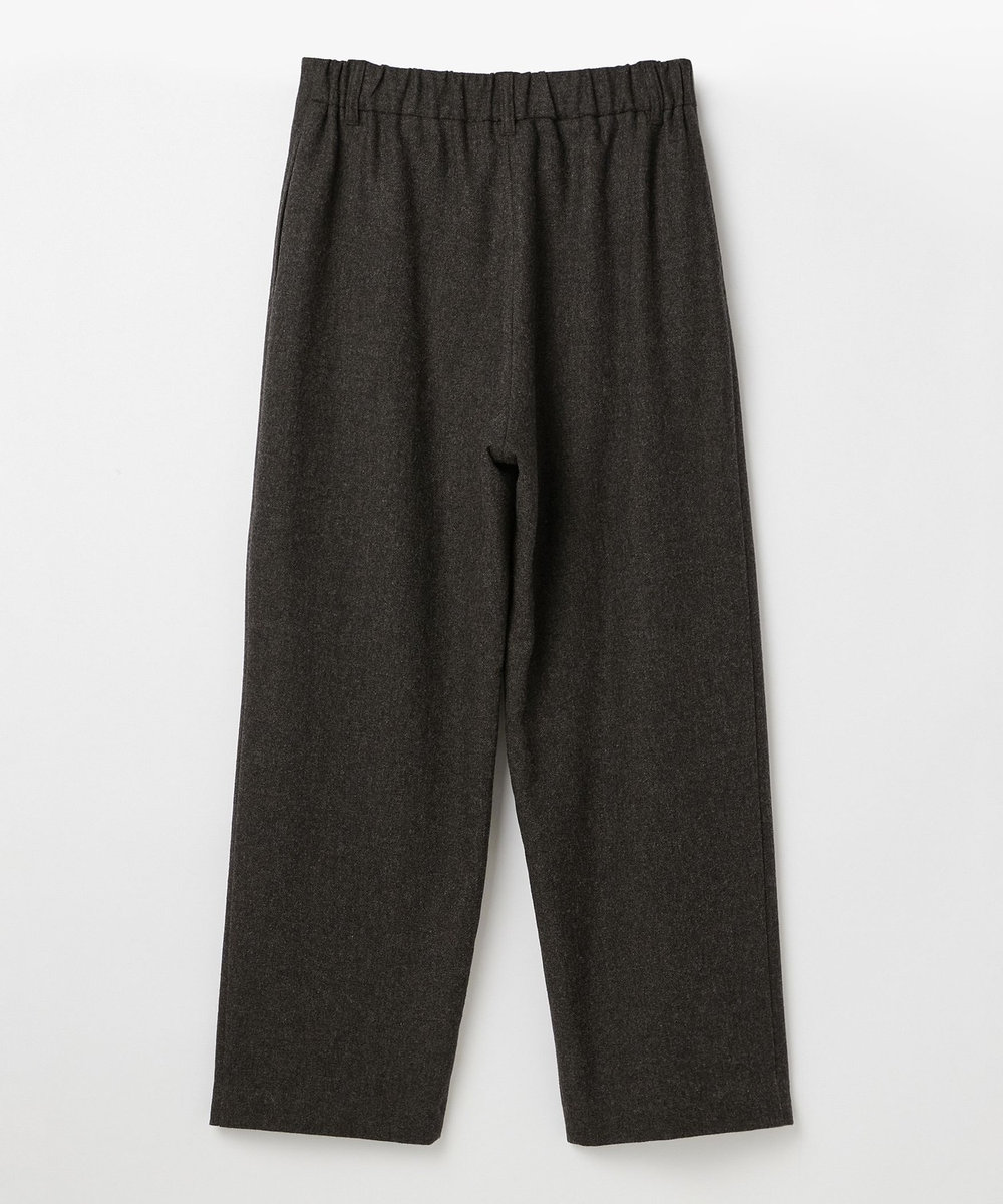 LOISIR エステルウールエターミンクロップドパンツ ブラウン