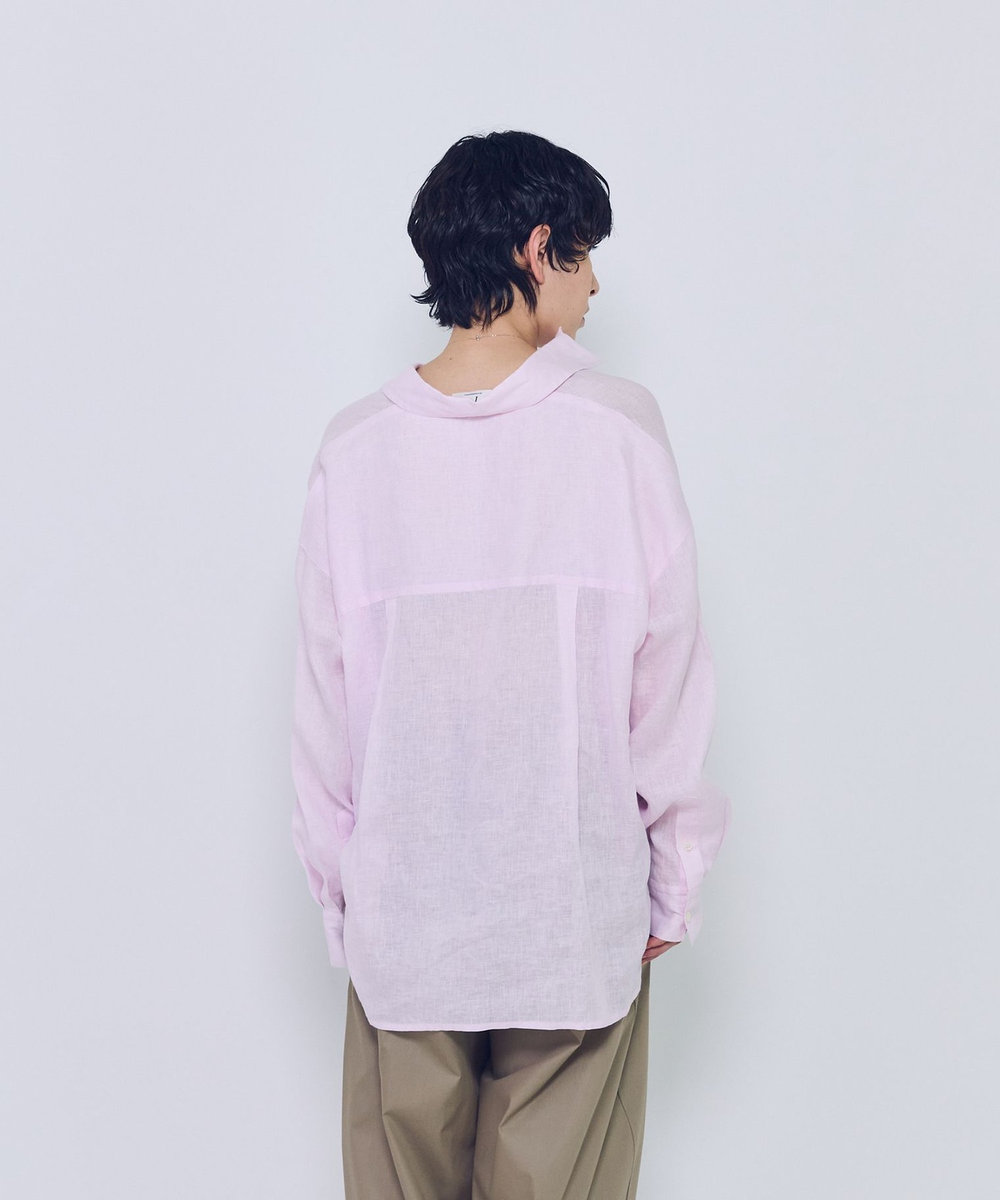 1er Arrondissement 60リネンシャツ ピンク