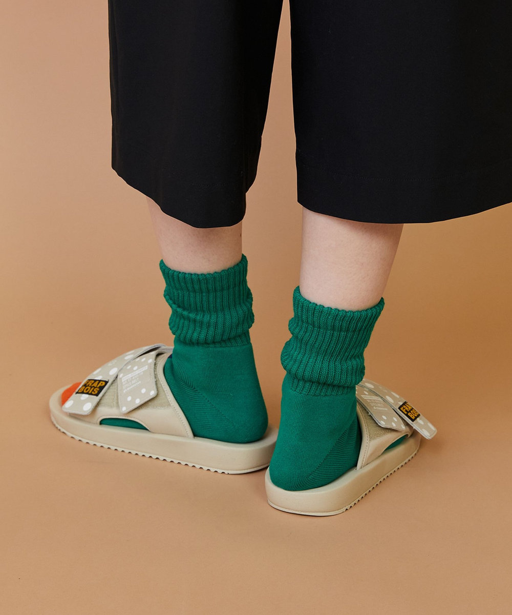 FRAPBOIS ロゴリブソックス グリーン