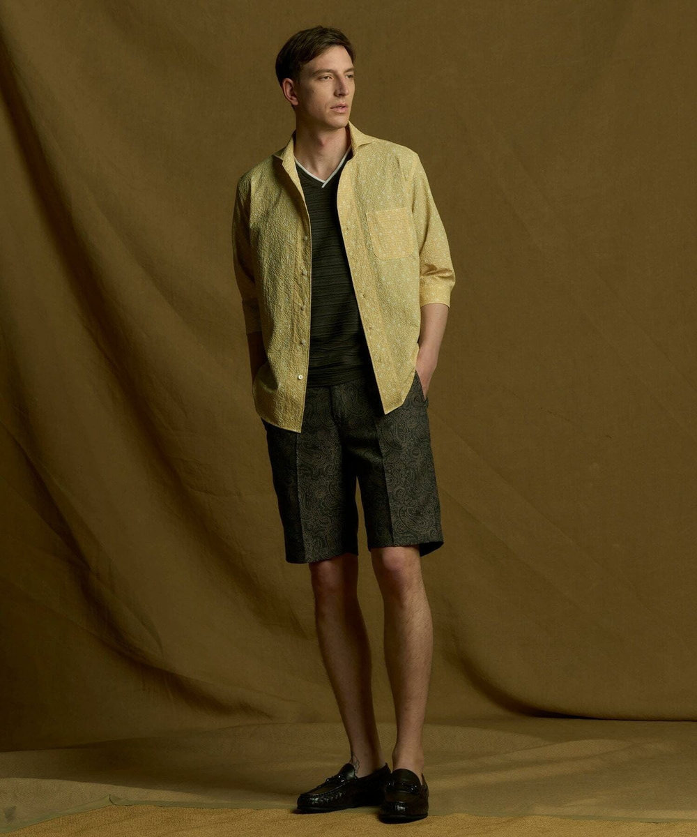 MEN'S BIGI スラブタック天竺素材Tシャツ＜吸水速乾＞ グリーン
