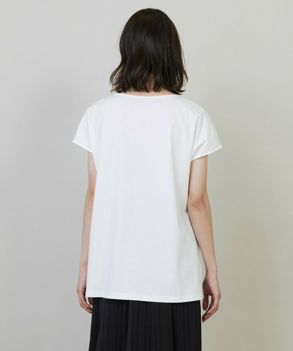 L'EQUIPE Lサイズ（大きいサイズ） 【大きいサイズ】コットンスムースロゴTシャツ ホワイト