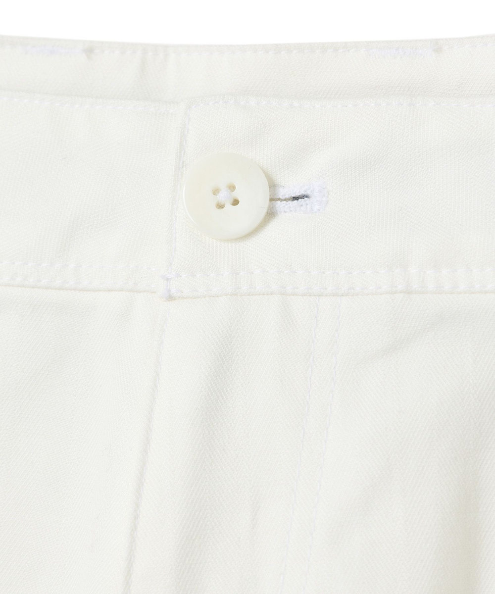 MEN'S BIGI シャドーヘリンボーンストレッチパンツ ホワイト