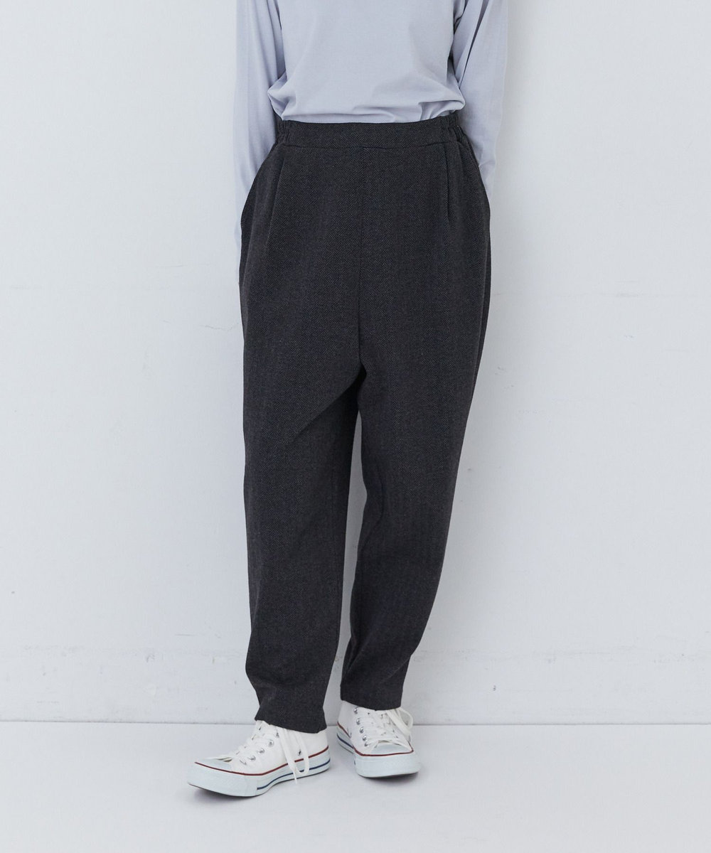 congés payés ADIEU TRISTESSE ポンチタックパンツ ダークブラウン