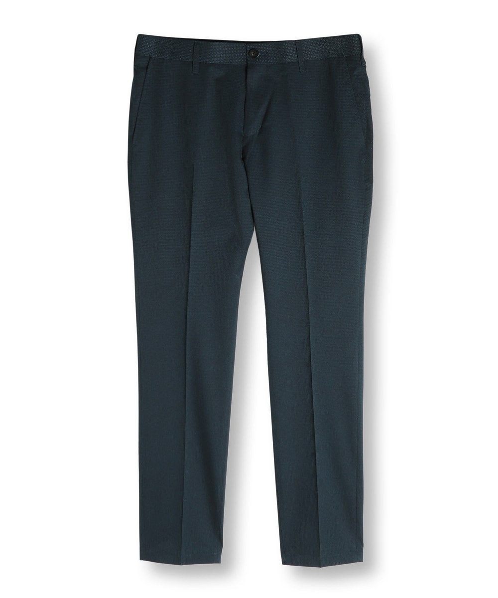 MEN'S BIGI COOL DOTS メランジプリントスラックスパンツ〈イージーケア/吸水速乾〉 グリーン