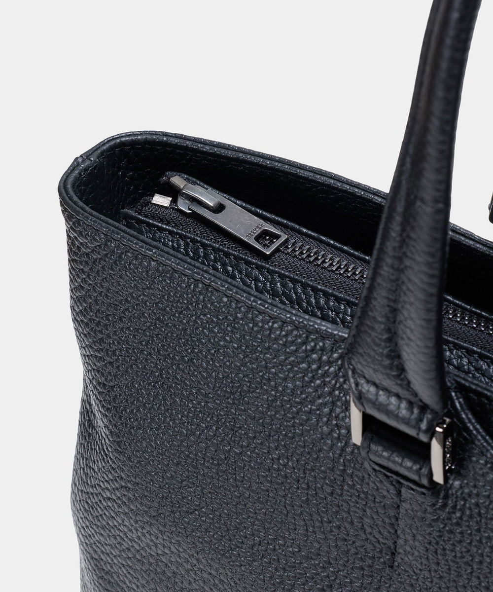 MEN'S BIGI 《別注》SEEKER シュリンクレザー2WAYトートバッグ ブラック