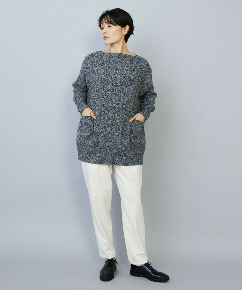 MOGA クーマラムカシミヤボートネックニット グレー系その他