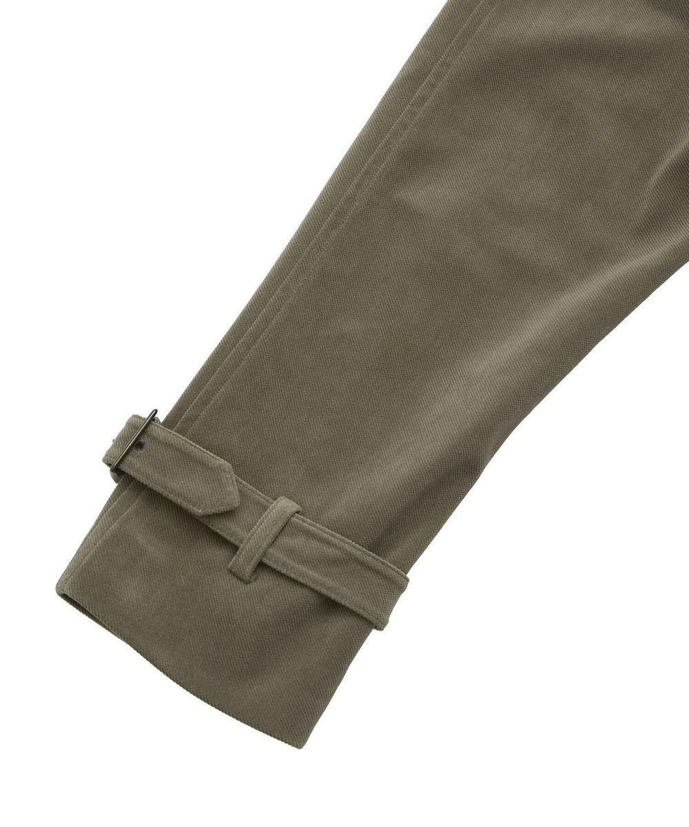 MEN'S BIGI ベロアボンディング ショートコート＜ストレッチ＞ ベージュ