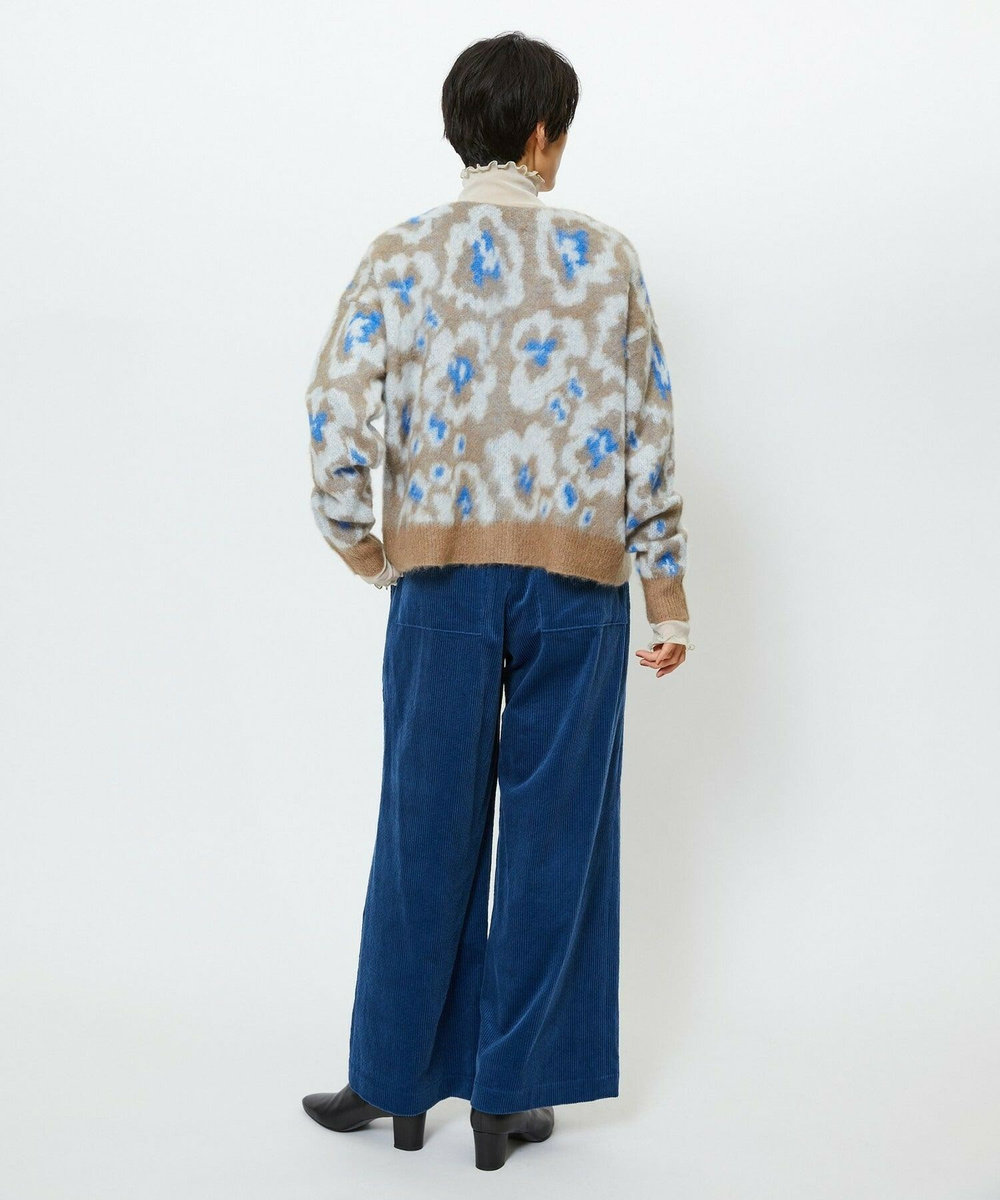 feerique feerique 6wコーデュロイイージーパンツ ブルー
