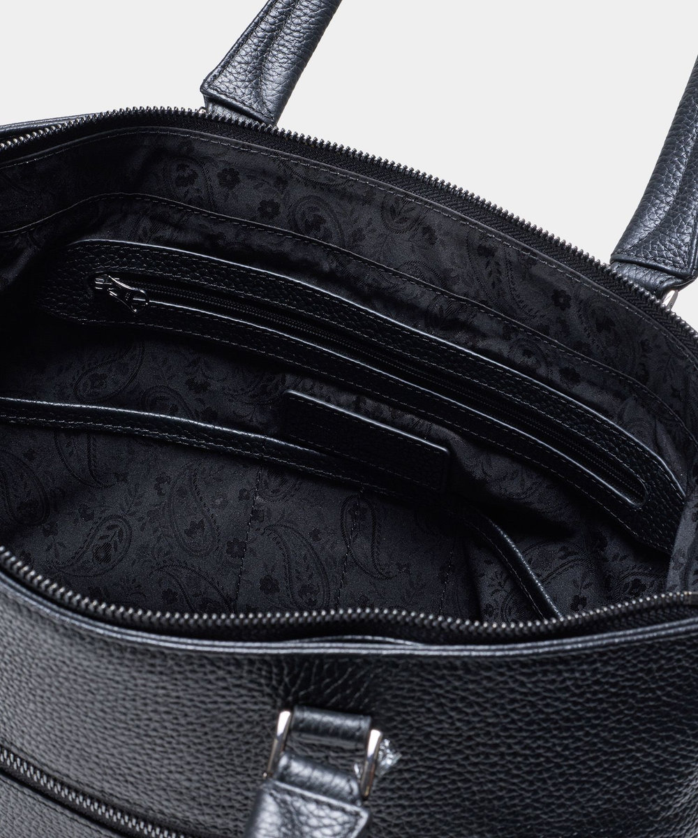 MEN'S BIGI 《別注》SEEKER シュリンクレザー2WAYトートバッグ ブラック