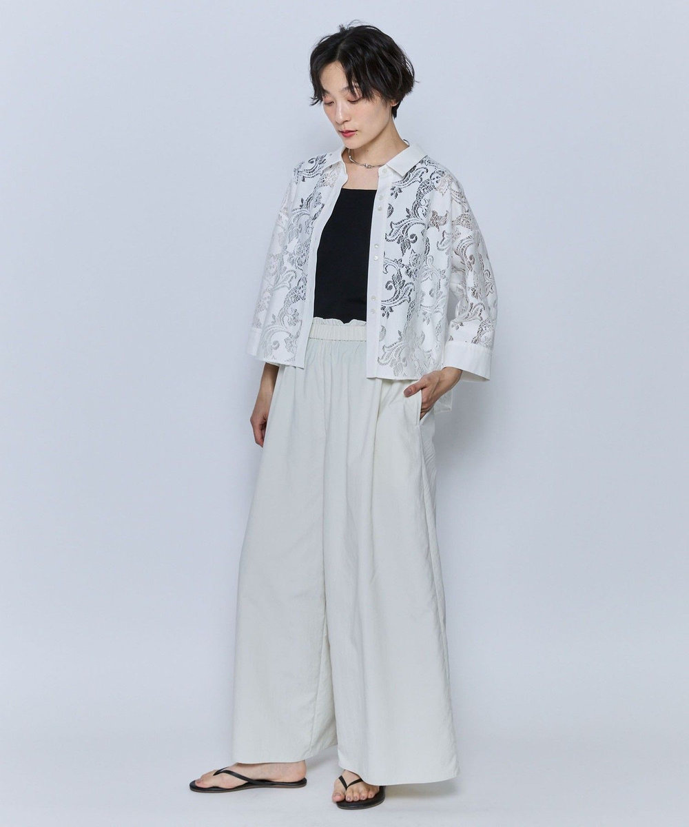 feerique feerique タスランナイロンパンツ オフホワイト