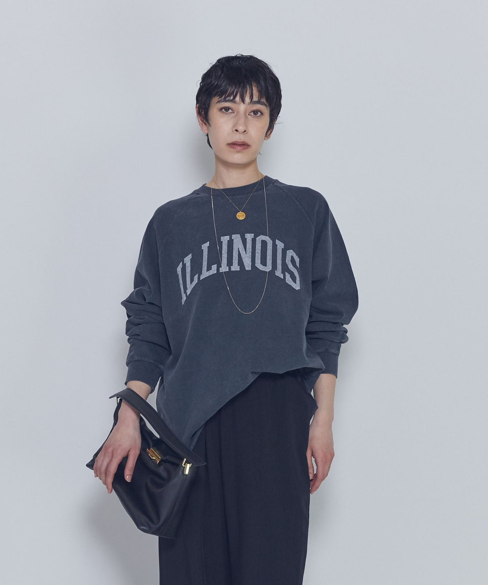 1er Arrondissement 【WEB限定】＜REMI RELIEF(レミ レリーフ)＞ロゴスウェット ブラック