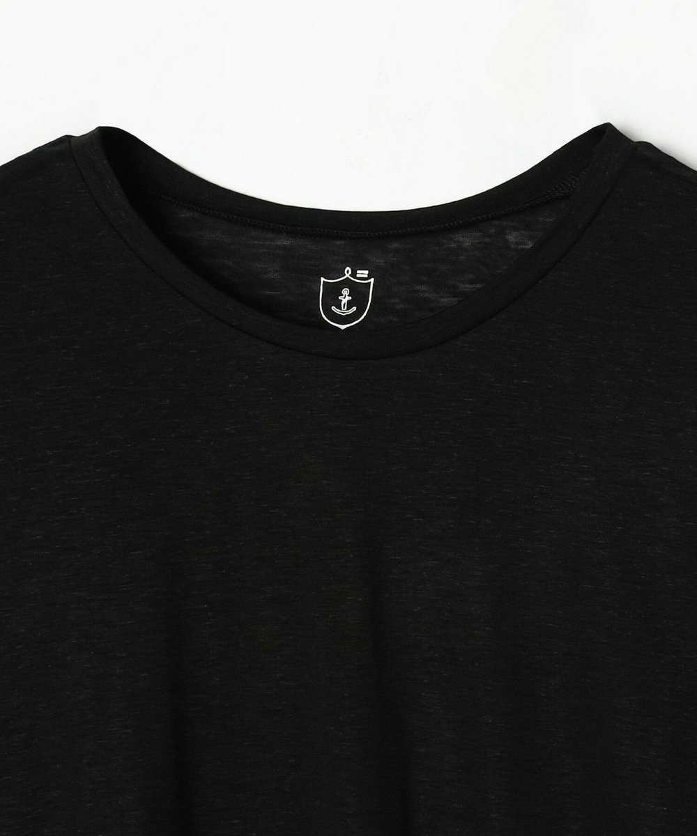 LOISIR リネンレーヨン天竺ロングスリーブTシャツ ブラック
