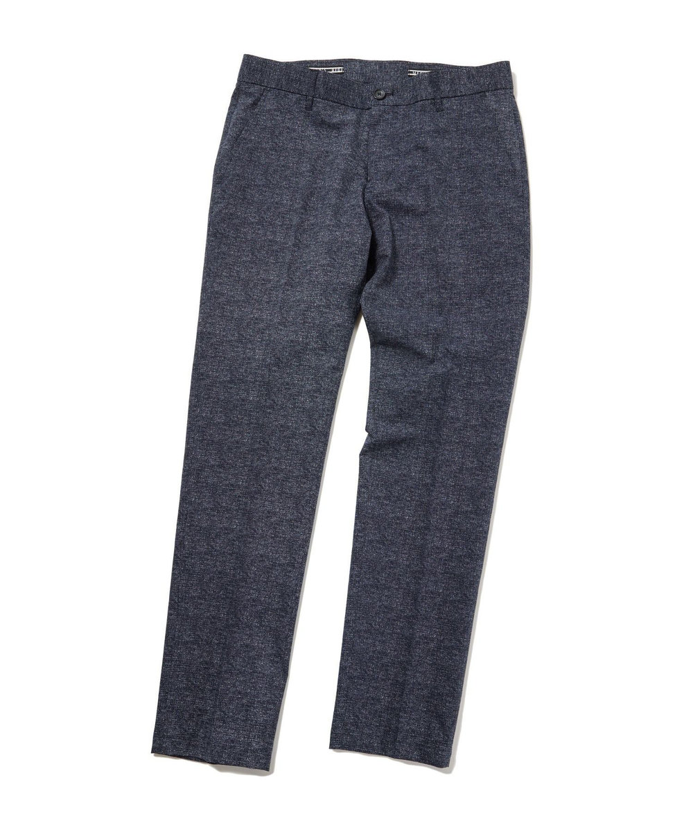 MEN'S BIGI 【ACTIVE TAILOR】COOL DOTSメランジプリントスラックス<セットアップ対応> ネイビー
