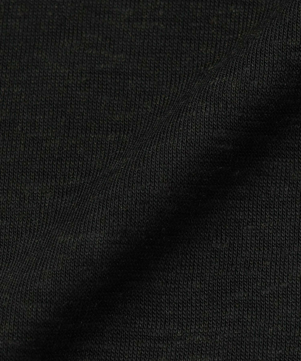 LOISIR リネンレーヨン天竺ロングスリーブTシャツ ブラック