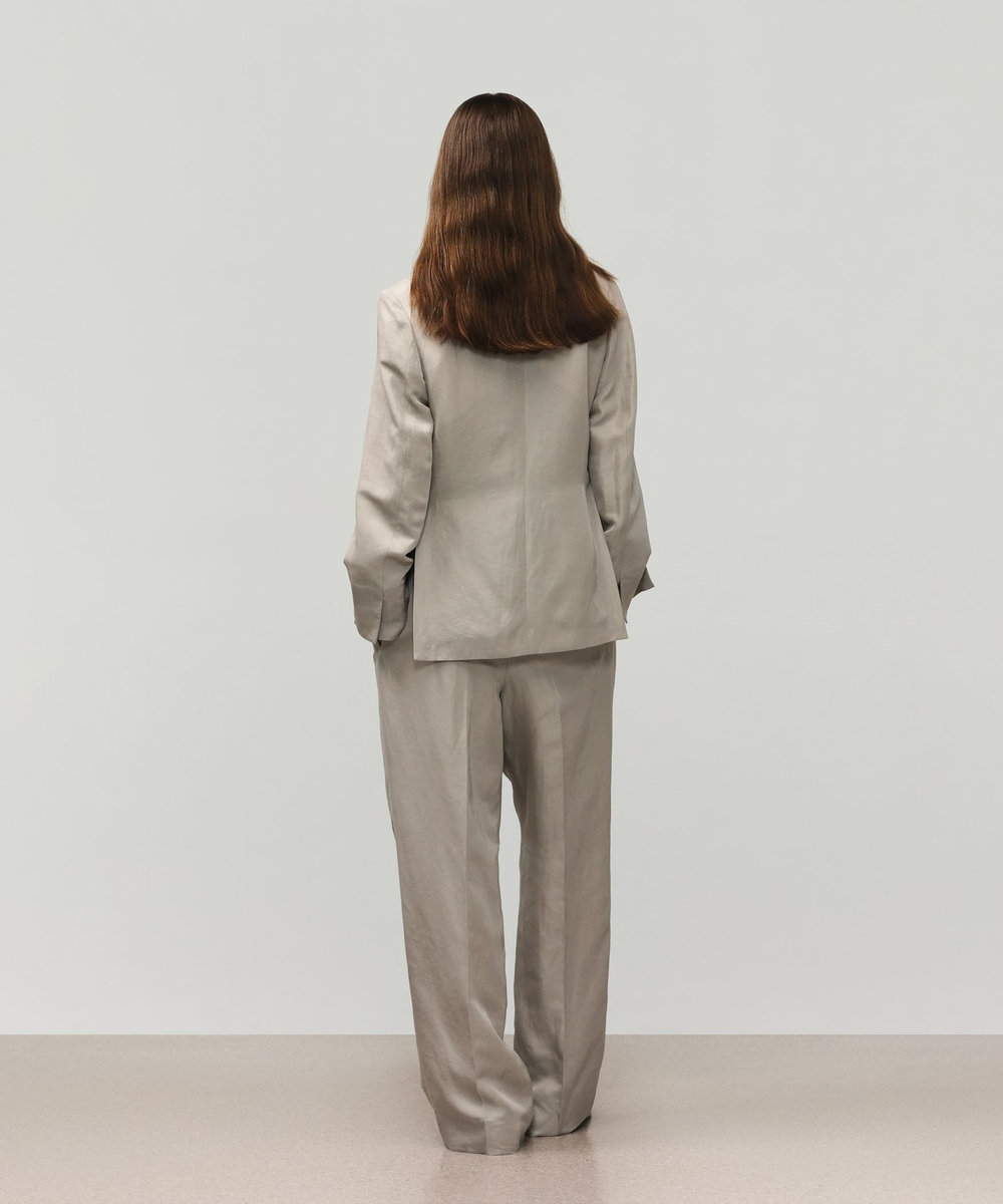 DÉPAREILLÉ TRIACETATE LINEN WAIST BELT PANTS / トリアセテートリネンウエストベルトパンツ ベージュ