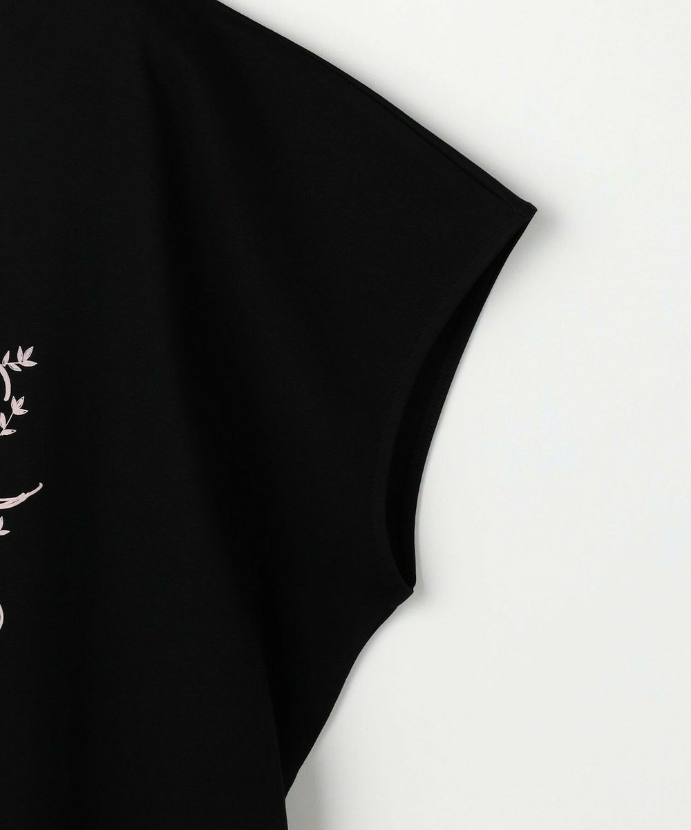 L'EQUIPE Lサイズ（大きいサイズ） 【大きいサイズ】コットンスムースロゴTシャツ ブラック