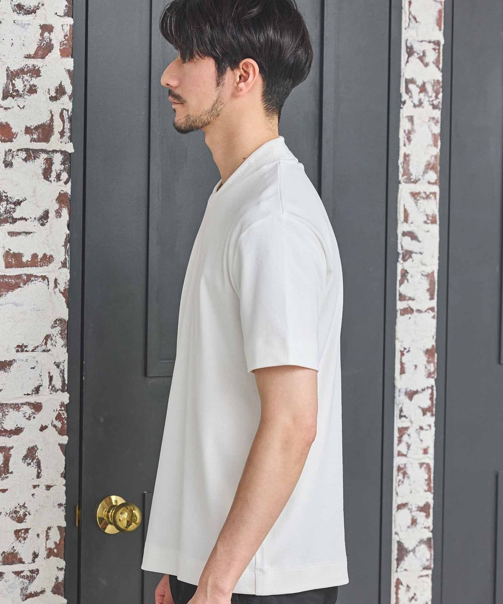 UNION STATION シルケットスムースクルーネックテーラーTシャツ ホワイト