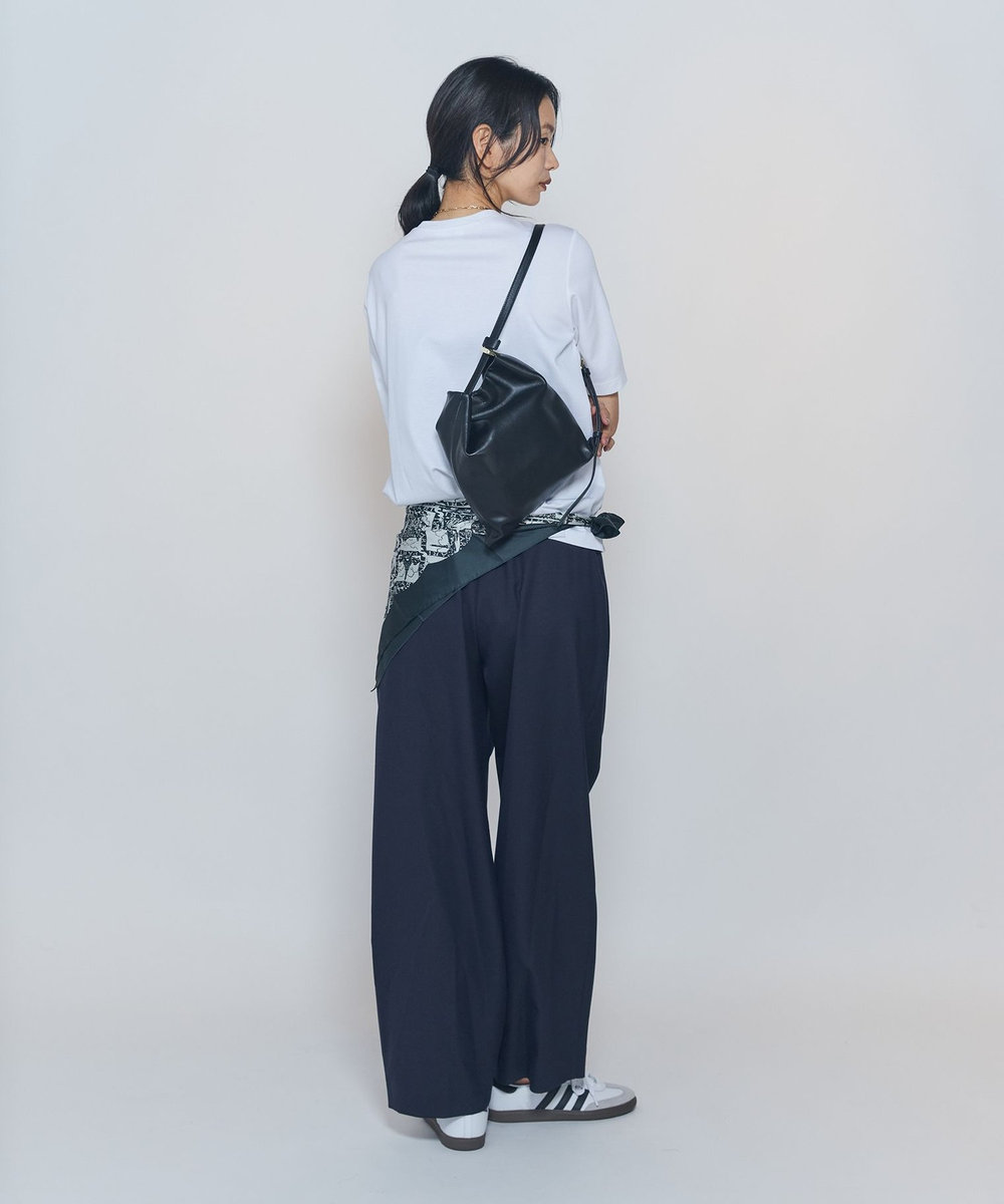 1er Arrondissement 《別注カラーあり》＜PUNTI./プンティ＞"SHADE"ショルダーバッグ ブラック