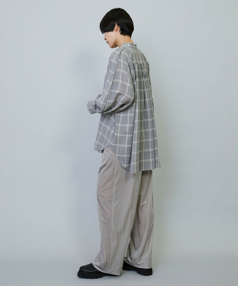 MOGA トリアセベロアセミワイドパンツ グレー