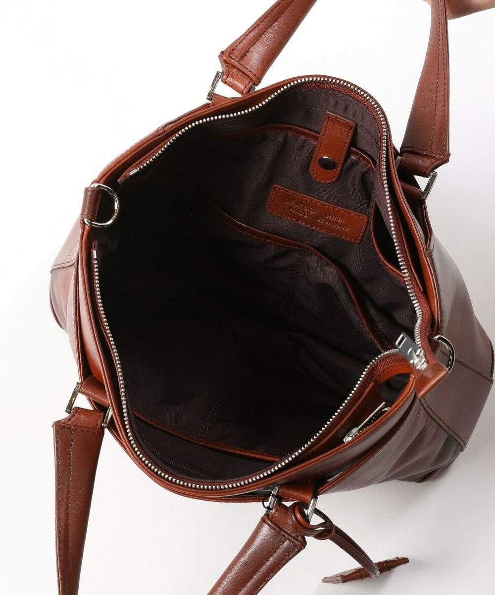 MEN'S BIGI 【SEEKER/シーカー】別注ムラレザー2WAYブリーフケース キャメル