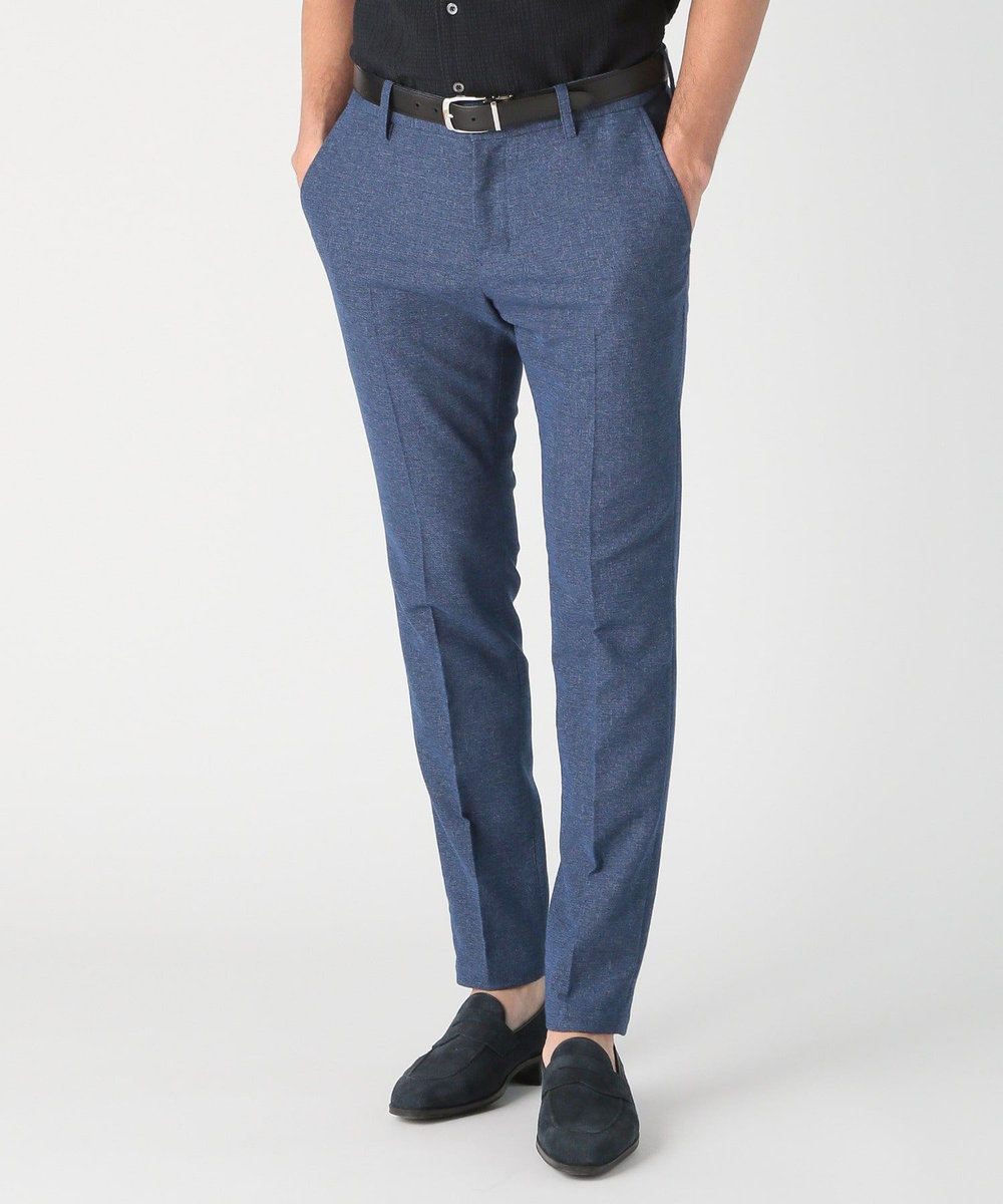 MEN'S BIGI 【ACTIVE TAILOR/アクティブテイラー】カラミメッシュストレッチパンツ ブルー