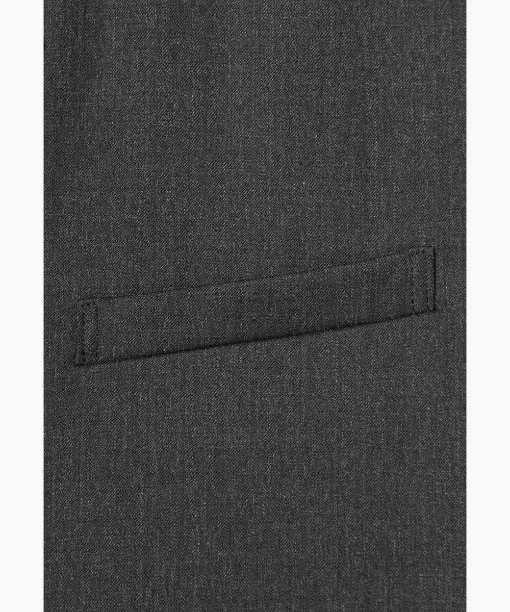 DÉPAREILLÉ WOOL TWILL SHORT SLEEVE COMBINAISON / ウールツイルショートスリーブコンビネゾン チャコールグレー