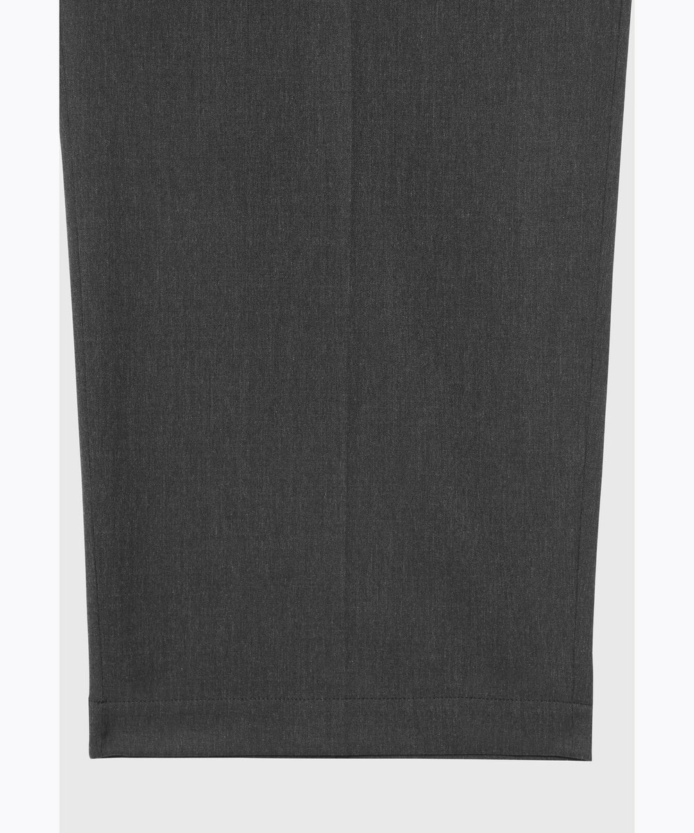 DÉPAREILLÉ WOOL TWILL SHORT SLEEVE COMBINAISON / ウールツイルショートスリーブコンビネゾン チャコールグレー