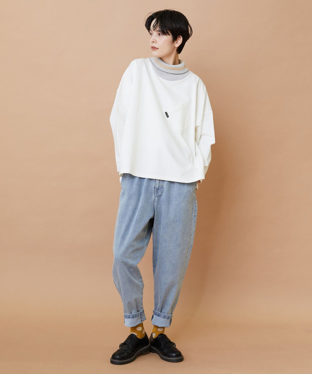 FRAPBOIS ロールネック カットソー アイボリー