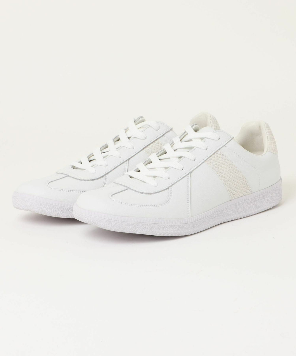 UNION STATION 【UNION STATION by MEN’S BIGI 】REPRODUCT MILITALY GERMAN TRAINER ジャーマントレーナー ホワイト系その他