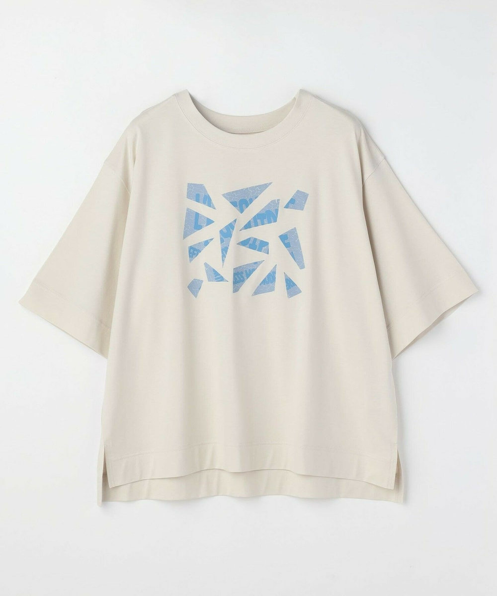 L'EQUIPE Lサイズ（大きいサイズ） 【大きいサイズ】ブロークンロゴTシャツ グレー