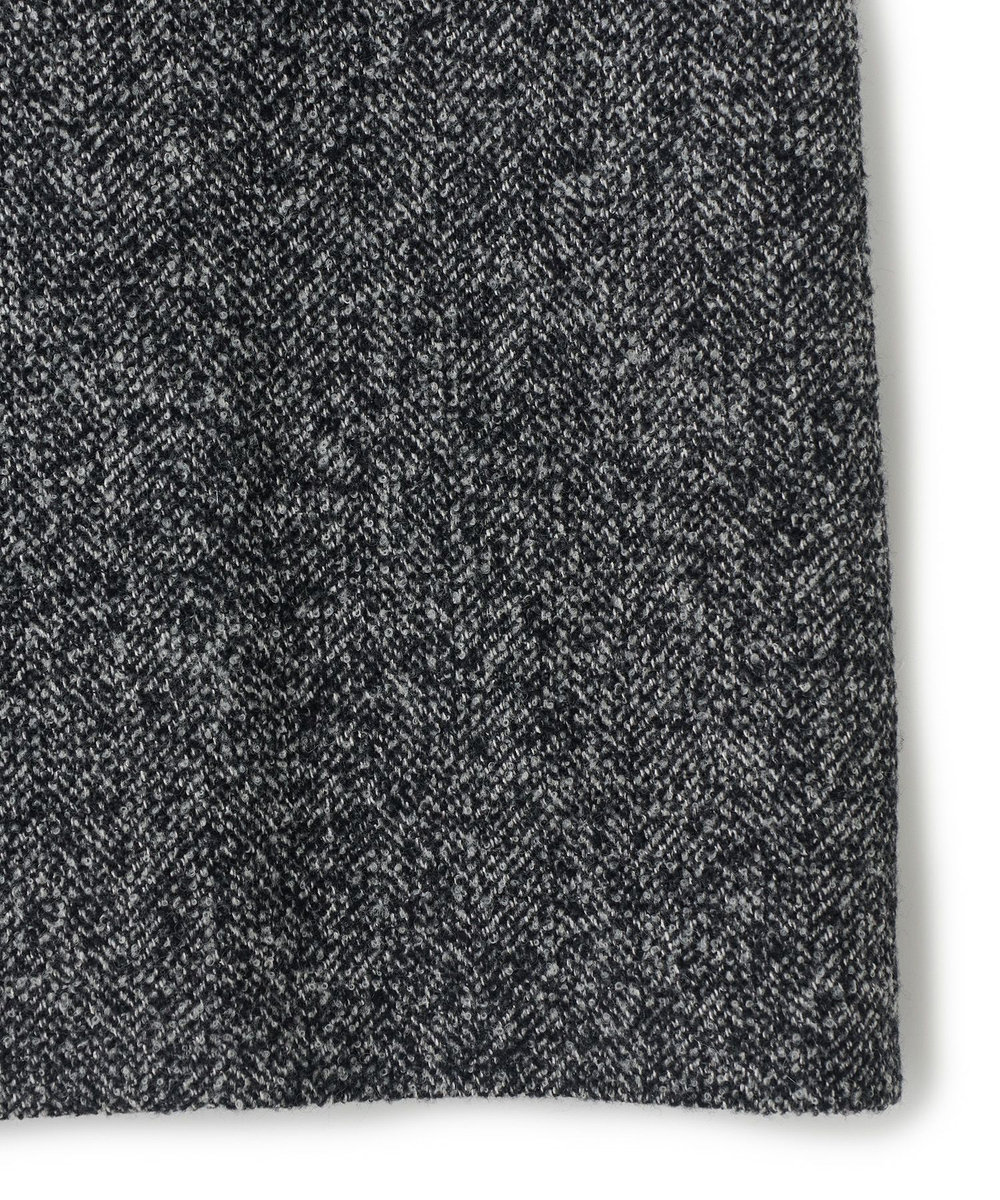 MEN'S BIGI 【BASED ON MEN'S BIGI HERITAGE】ヘリンボーン シングルチェスターコート ブラック系その他