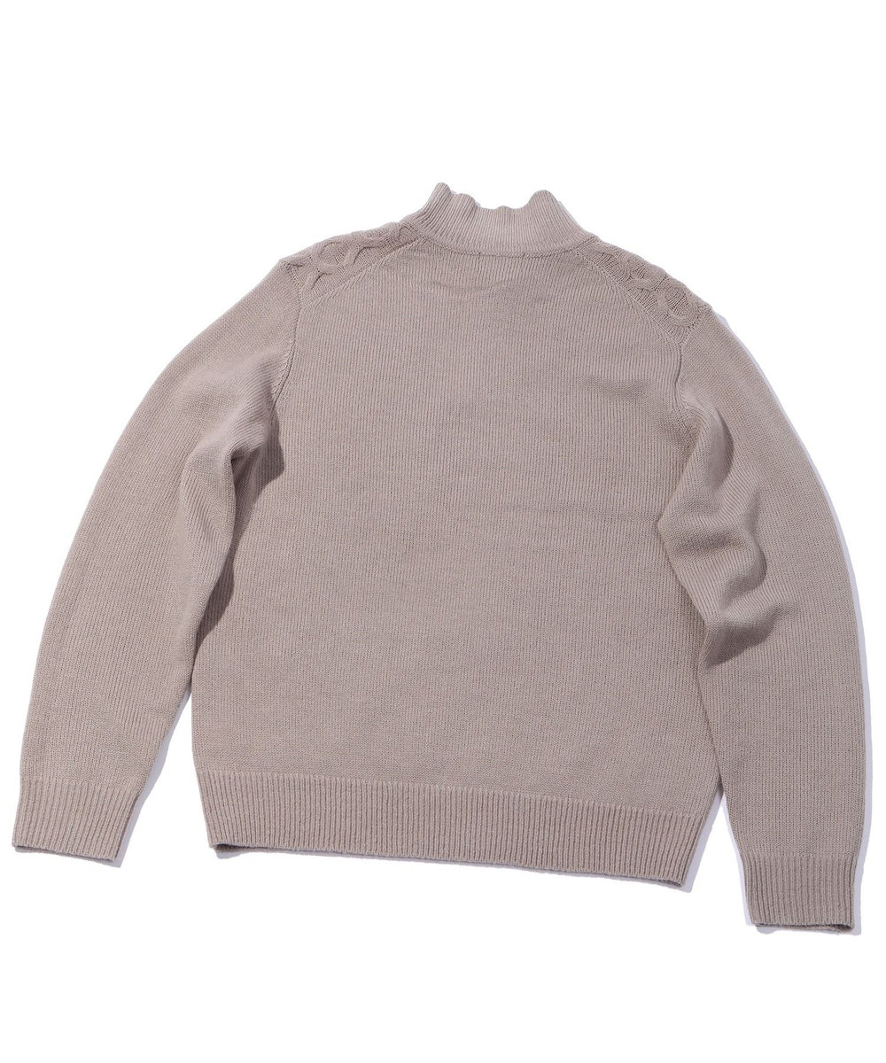 MEN'S BIGI 7Gハニカムスキッパーニット ベージュ