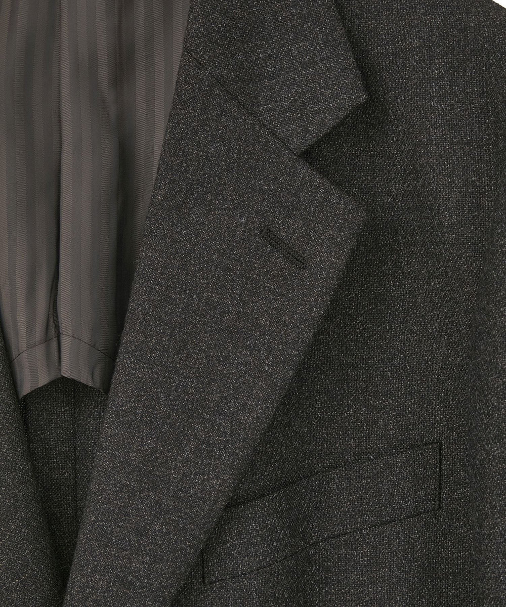 MEN'S BIGI メランジウール テーラードジャケット ブラウン