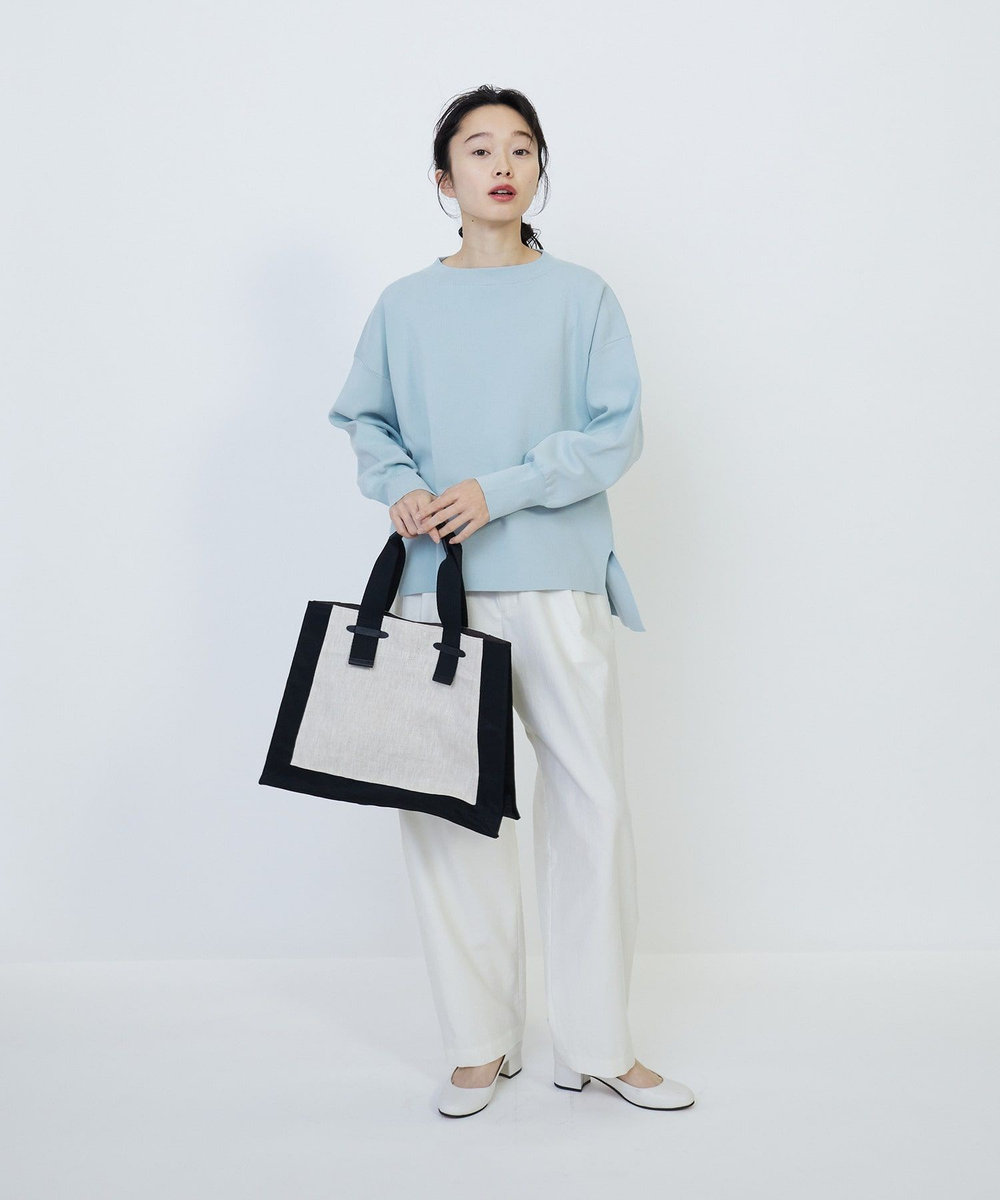 LOISIR 額縁配色バッグ ブラック