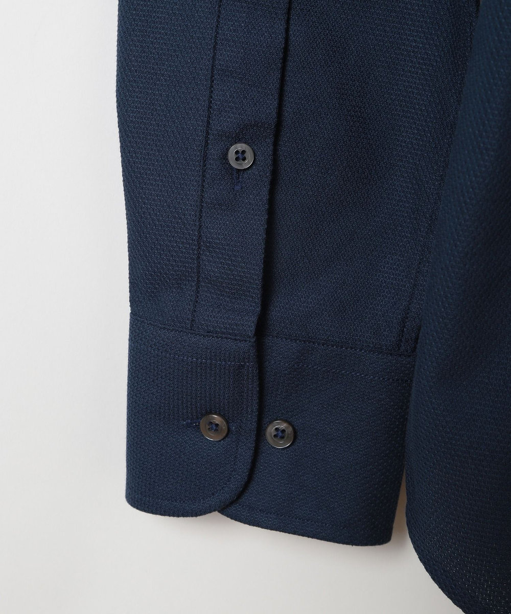 MEN'S BIGI 【ACTIVE TAILOR】COOLMAX絡み織ドレスシャツ ネイビー