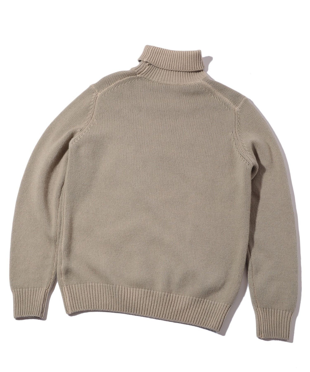 MEN'S BIGI 【FILIPPO DE LAURENTIIS】5Gタートルネックニット ベージュ