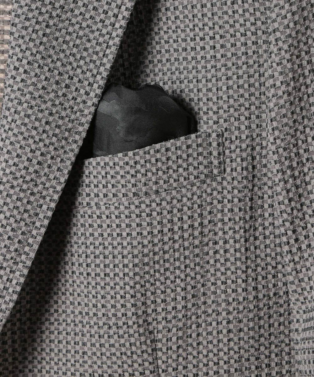 MEN'S BIGI 3Dサッカープリントストレッチジャケット＜EASY CARE＞ グレー