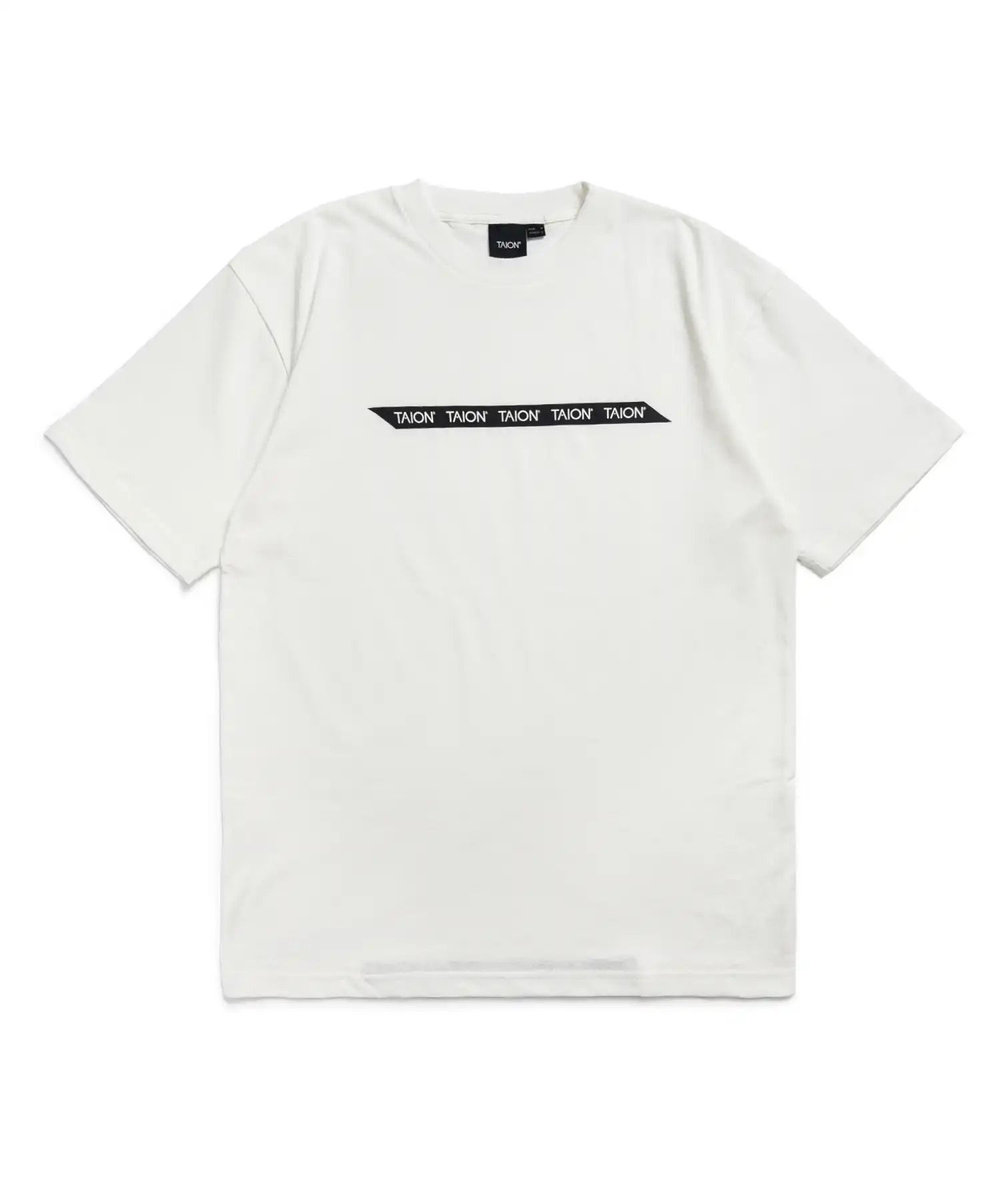 UNION STATION TAION　BASIC STORAGE T-SH TAPE LOGO ホワイト