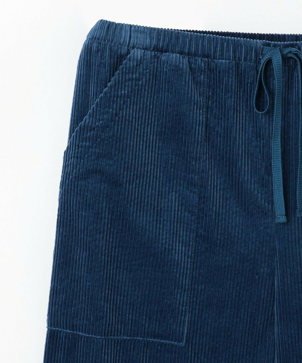 feerique feerique 6wコーデュロイイージーパンツ ブルー